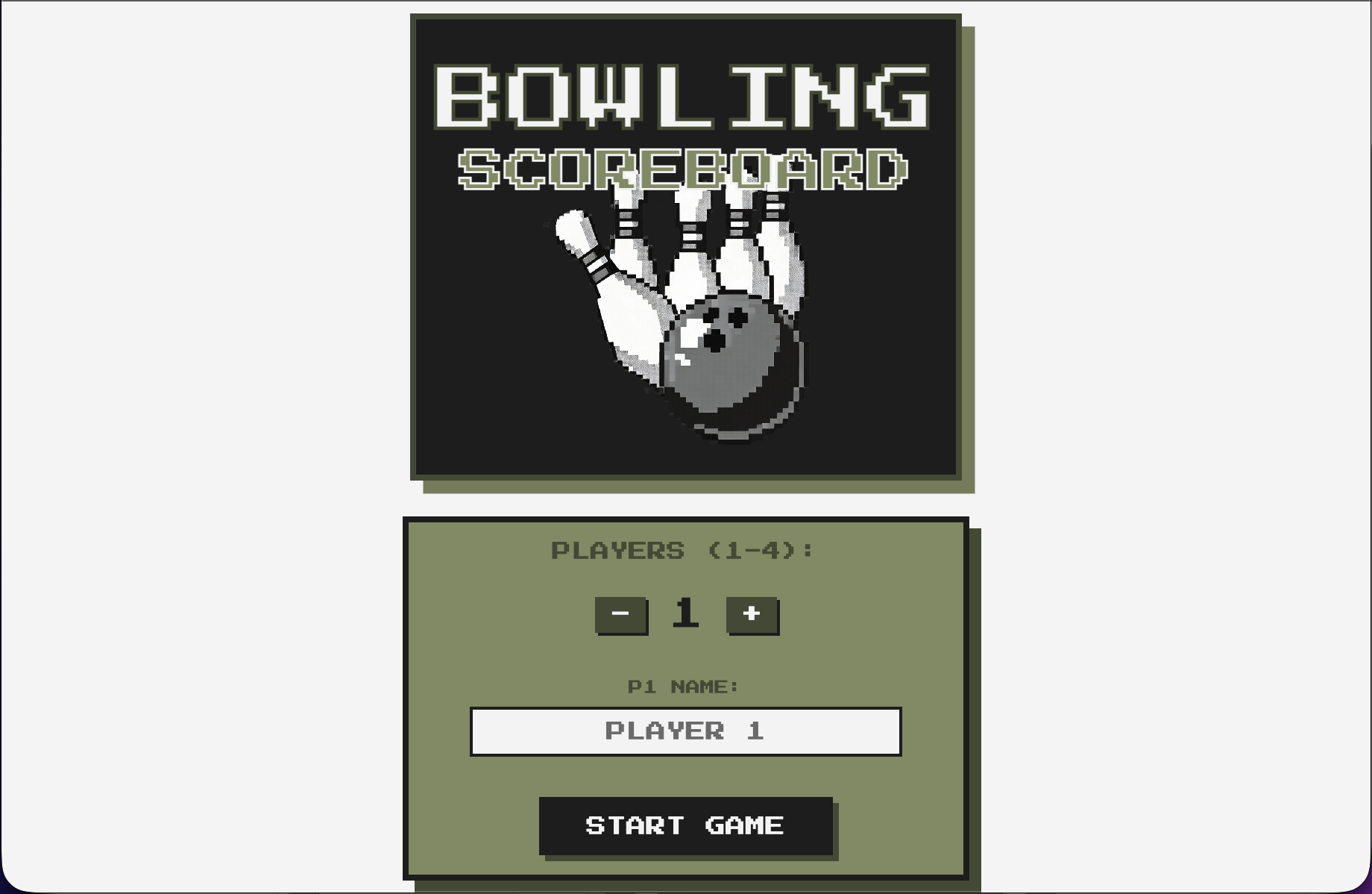 Bowling Scoreboard