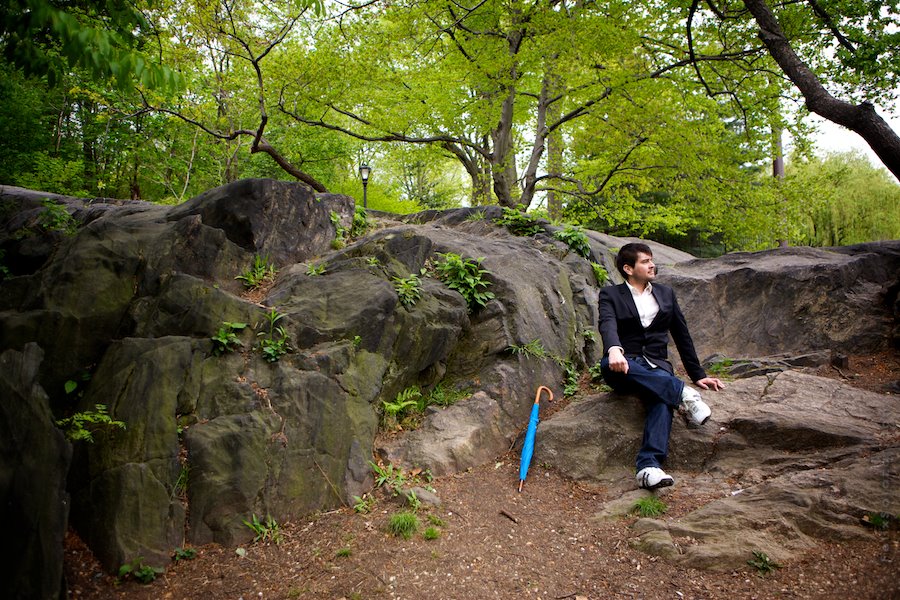 Jonathan in Central Park, looking cool